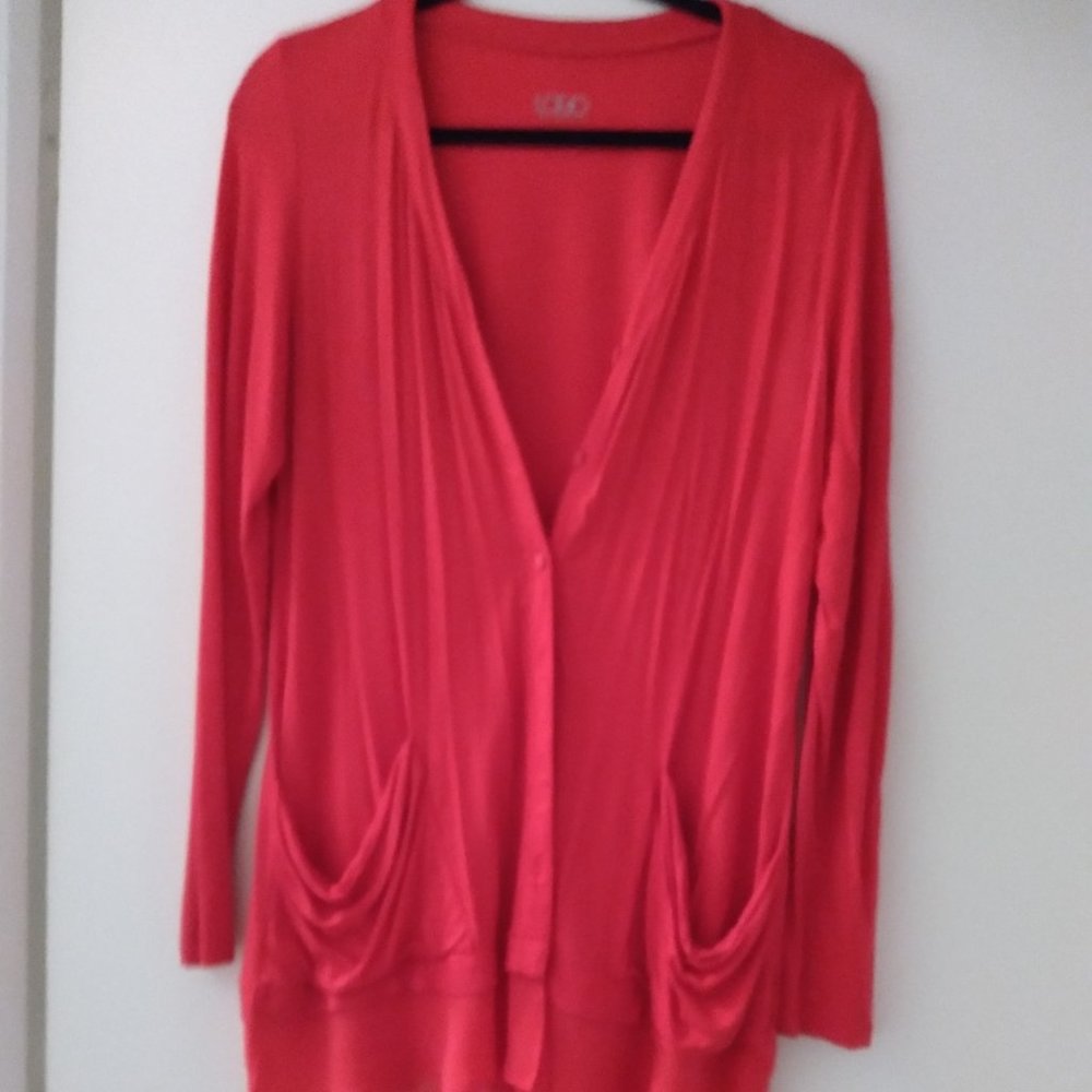 Pink Cotton Cardigan